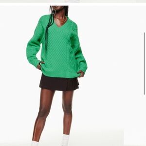 Aritzia / Sunday Best/ V-neck cable-knit/wool sweater/  Host Pick 🧶 brand new